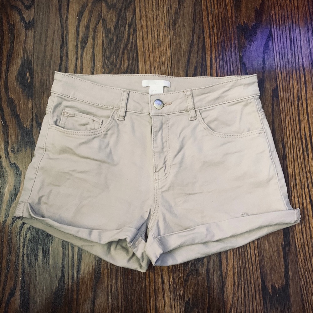 H&M Beige Jean Shorts